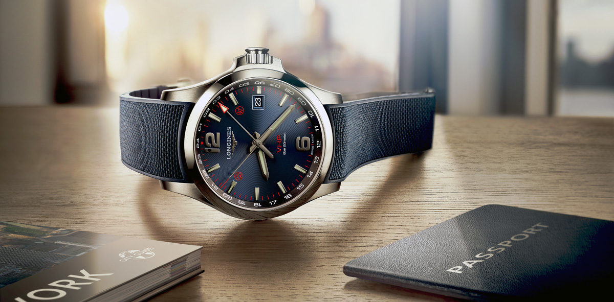 ALL WATCHES EXCLUSIVE LONGINES CONQUEST V H P GMT FLASH SETTING ALL WATCHES EXCLUSIVE LONGINES CONQUEST V H P GMT FLASH SETTING