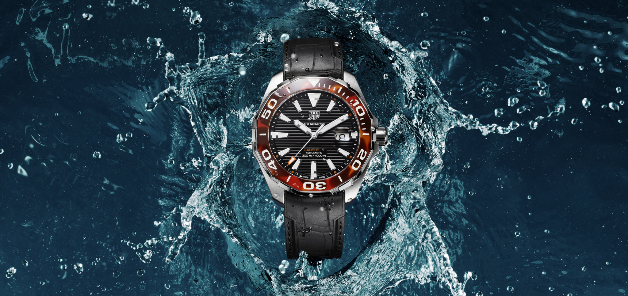 All Watches Exclusive TAG Heuer Aquaracer Tortoiseshell Effect