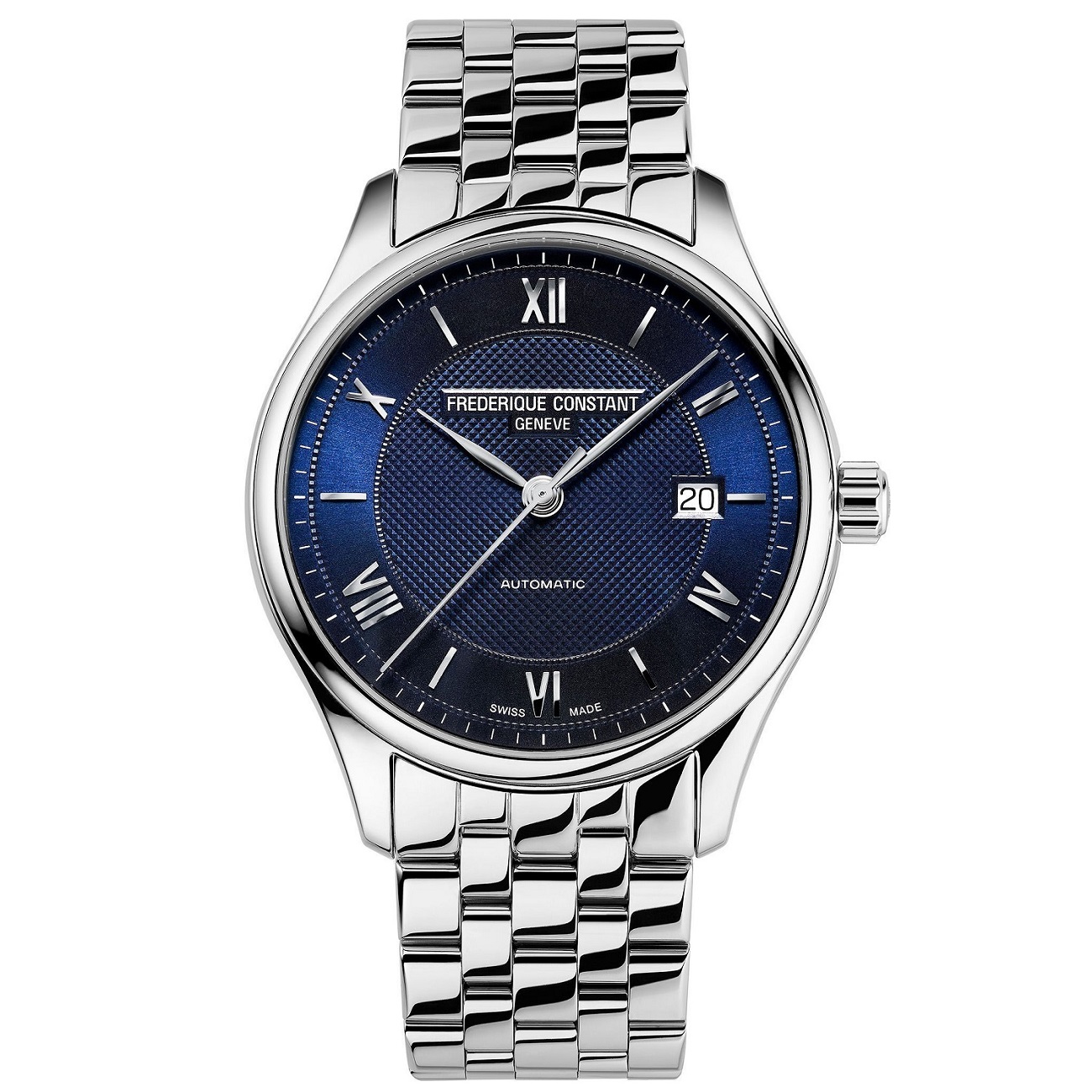 Frederique constant classics on sale blue dial men's watch